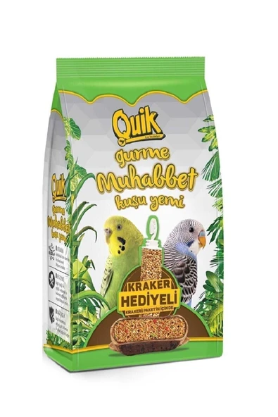 Quik Gurme Kraker Hediyeli Muhabbet Kuşu Yemi 500 gr ürün görseli 1