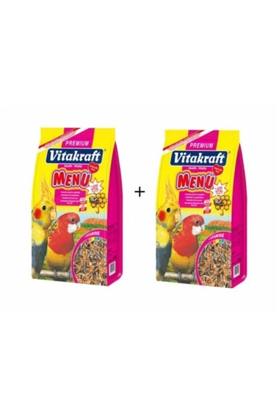 Vitakraft Menu Paraket Sultan Cennet Papağanı Yemi 1kgx2adet ürün görseli 1