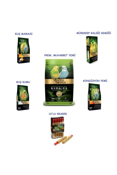 Gold Wings Premium Muhabbet Yem Seti ürün görseli 1