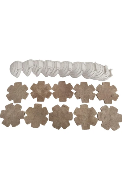 Wooden Bird Kanarya Yuvalık (10 Adet) Ve Kanarya Keçesi (10 Adet) ürün görseli 1