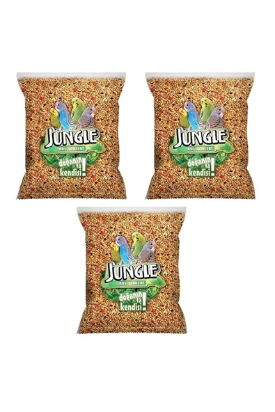Jungle Poşet Muhabbet Kuşu Yemi 1 Kg (3 Adet) - Resim 2