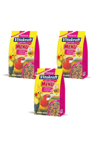 Vitakraft Menu Paraket Sultan Cennet Papağanı Yemi 1000grx 3 Adet ürün görseli 1