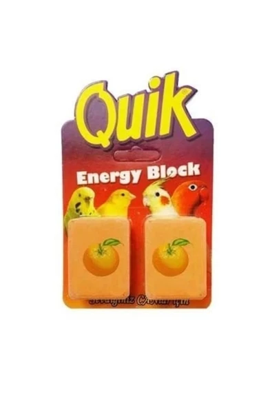 Quik Kuşlar Için Iyotlu Gaga Taşı Portakallı 2 Adet ürün görseli 1