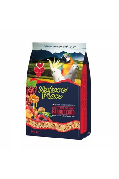 Nature Plan Parrot Food Papağan Yemi 800g ürün görseli 1