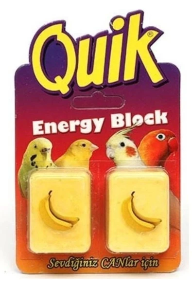 Quik Kuş Enerji Bloğu Muzlu 2 Adet ürün görseli 1
