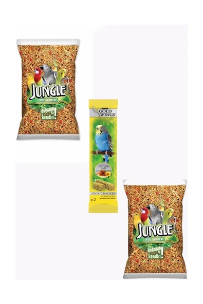Jungle Vitaminli Muhabbet Kuşu Yemi 2 Adet 1000gr ürün görseli 1