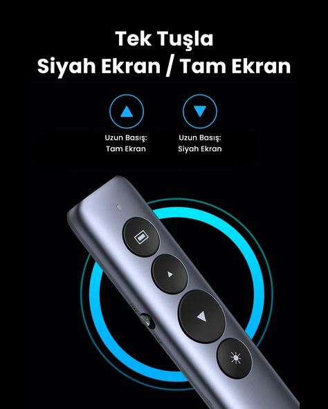 UGREEN Lazer Presenter Kablosuz Sunum Kumandası, 50654 - 4