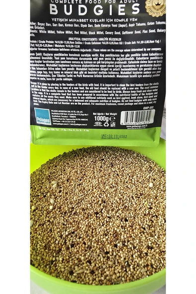 Gold Wings Premium Muhabbet Kuşu Yemi Açık 1 kg ürün görseli 1