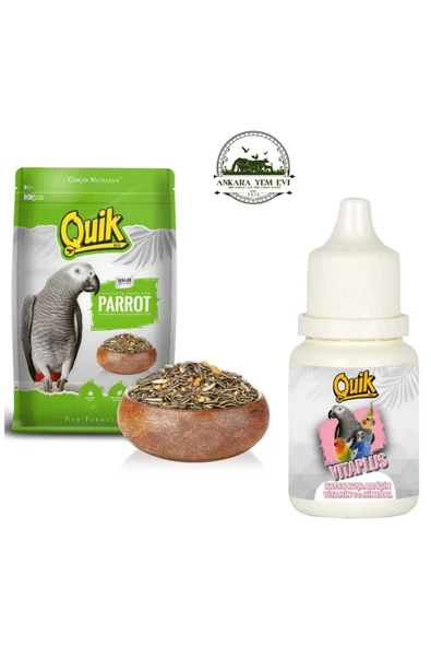 Quik Jako Papağanı Amazon Papapağanı Yemi ve Vitamini Süper 2"li ürün görseli 1