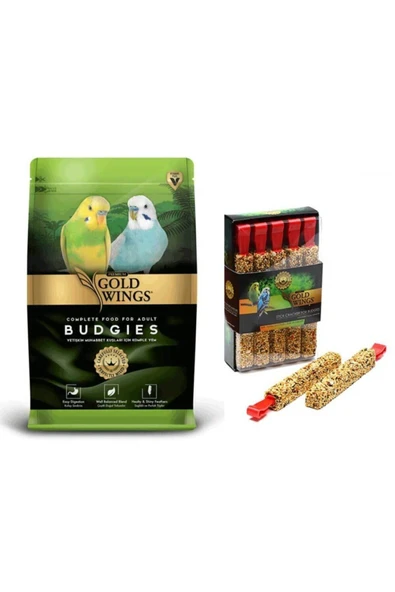Gold Wings Premium Yemi 1 Kg + Muhabbet Krakeri Ballı Meyveli 10'lu ürün görseli 1