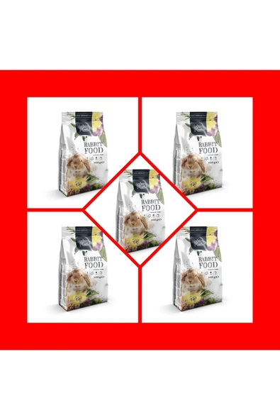 Nature Plan Premium Tavşan Yemi 800gr 5 Paket Yeni Paket ürün görseli