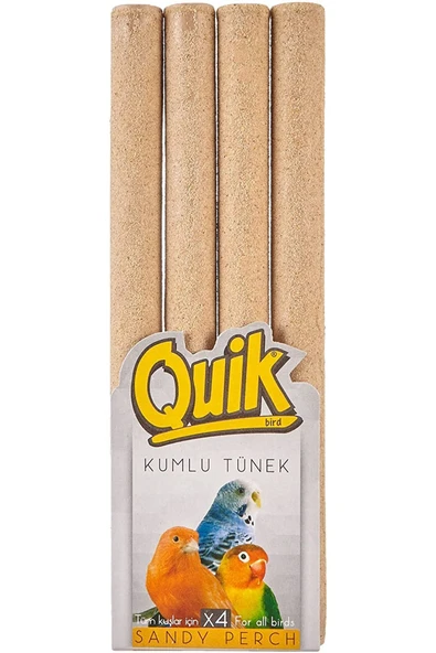 Quik Tüm Irk Kuşlar Için Kumlu Tünek 4'lü Paket ürün görseli 1
