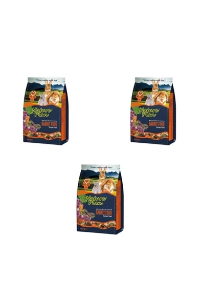 Nature Plan 3 Adet Tavşan Yemi 800 gr ürün görseli