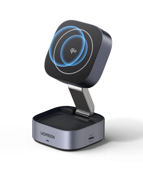 UGREEN 2'si 1 Arada MagSafe Kablosuz Hızlı Şarj Standı, 35316 - 5