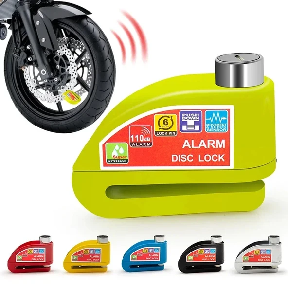 Trend Store Alarmlı Disk Fren Kilidi Motosiklet Scooter Bisiklet ATV İçin Sesli Güvenlik Alarm