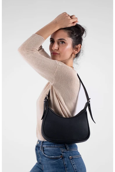 saraci leather craft Ayarlanabilir Askılı Vegan Deri Omuz Çantası Yumuşak Dokulu - 3
