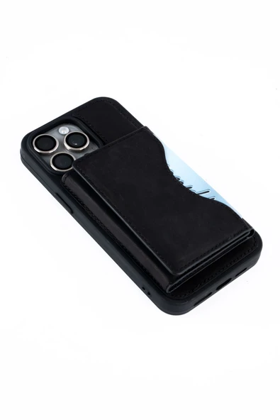 saraci leather craft DERİ TELEFON KILIFI CÜZDANLI İPHONE 15 PRO MAX - 4