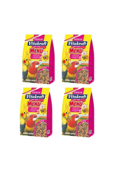 Vitakraft 1000gr Paraket Premıum Menu Jodvıtal X 4 Adet ürün görseli 1