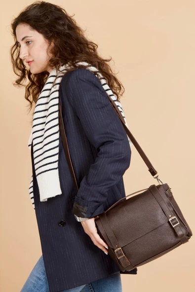 saraci leather craft Kadın Deri Çanta Mini Fransız Stil - 1