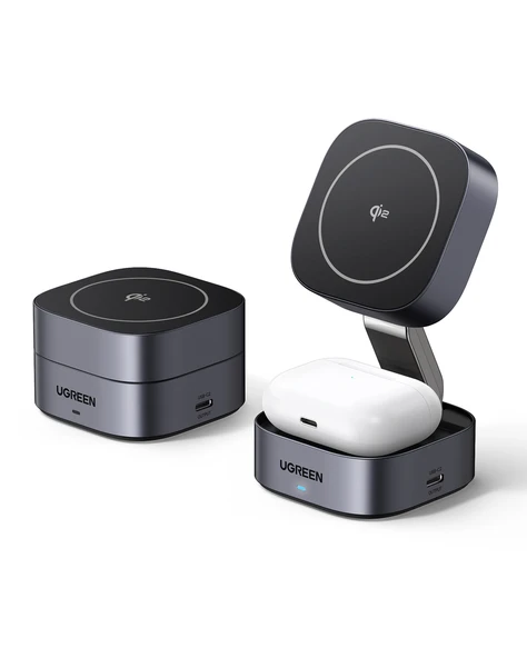 UGREEN 2'si 1 Arada MagSafe Kablosuz Hızlı Şarj Standı, 35316 - 2