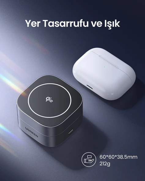 UGREEN 2'si 1 Arada MagSafe Kablosuz Hızlı Şarj Standı, 35316 - 9