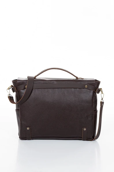 saraci leather craft Deri Erkek Çantası Evrak ve Laptop Çantası Özel Üretim - 4