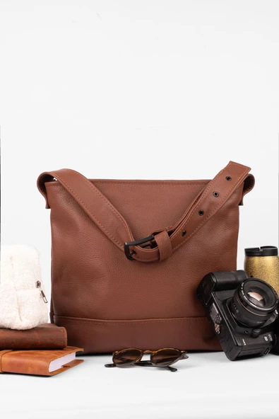 saraci leather craft Premium Deri Tote Bag, Büyük  Kadın Omuz Çantası– Geleneksel Üretim, Kaliteli Aksesuar ve Astar - 2