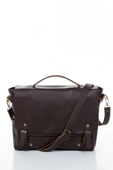 saraci leather craft Deri Erkek Çantası Evrak ve Laptop Çantası Özel Üretim - 3