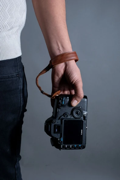 saraci leather craft Tüm Fotoğraf Makineleri İle Uyumlu Deri El Askısı - 6