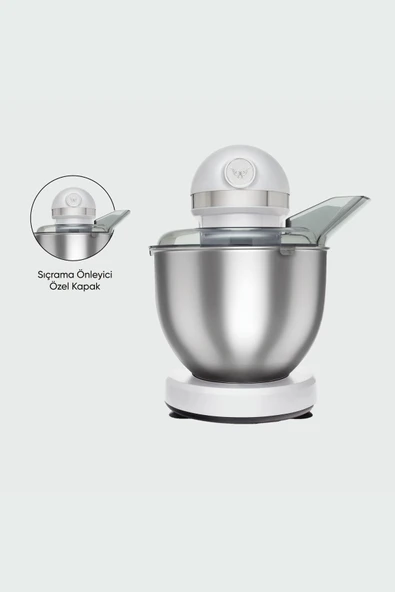Karaca Mastermaid Chef 1500 W 5 lt Beyaz Stand Mikser - Resim 2