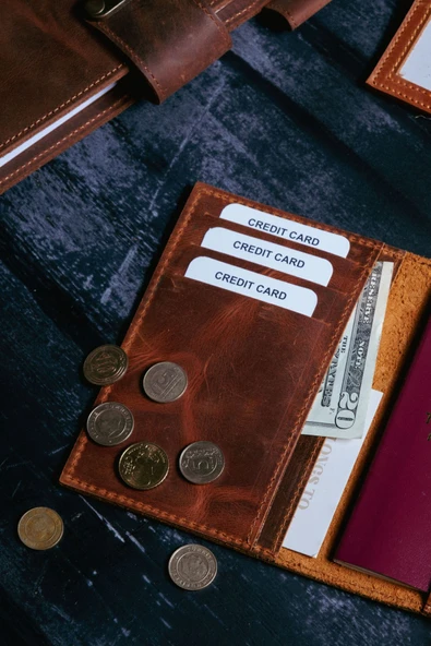 saraci leather craft Hakiki Deri Pasaportluk ve Kartlıklı Cüzdan - 12