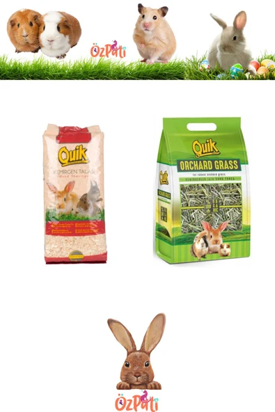 Quik Kuru Yonca Kemirgen Otu + Kemirgen Talaşı ürün görseli 1