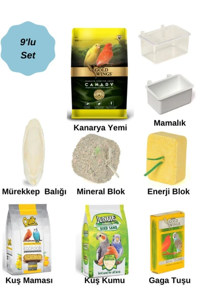 Gold Wings Kanarya 9'lu Set - Resim 2