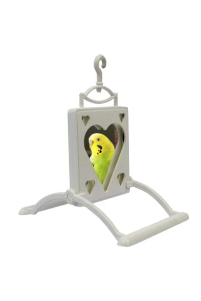ANS Akvaryum Kalp Aynalı Kuş Salıncağı ürün görseli