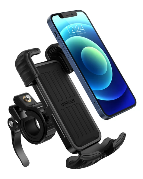 UGREEN Motosiklet ve Bisikletler için 360° Gidon Telefon Tutucu, Siyah, 60548 - 1