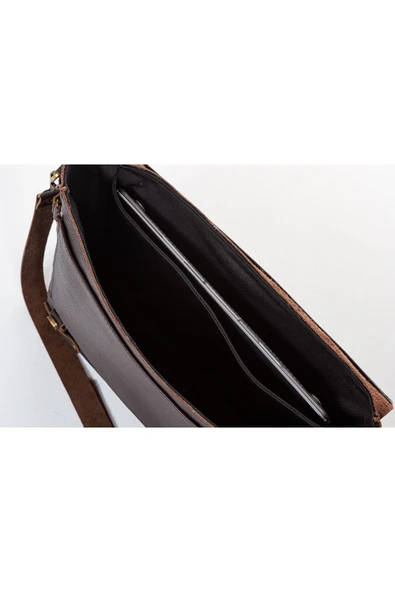 saraci leather craft Deri Erkek Çantası Evrak ve Laptop Çantası Özel Üretim - 6