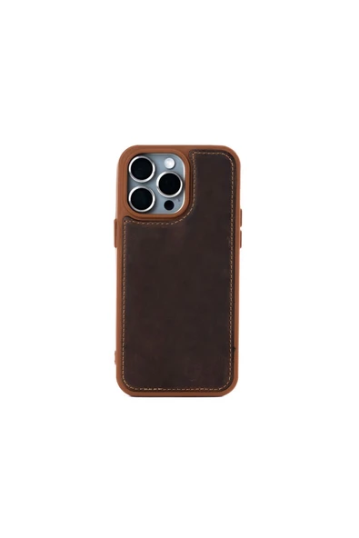 saraci leather craft DERİ TELEFON KILIFI İPHONE 15 PRO MAX - 1