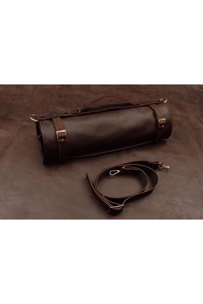 saraci leather craft Deri Şef Bıçak Çantası, Şef Bıçak Seti Çantası , Aşçı Çantası - 3