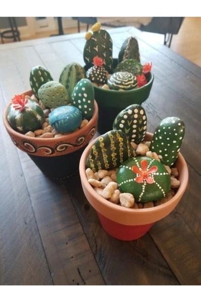 HB BOTANIC Doğal 20 Adet Dekoratif Boyanabilir Yassı Dere Taşı , Boyama Taşı 2 - 10 Cm - Resim 2