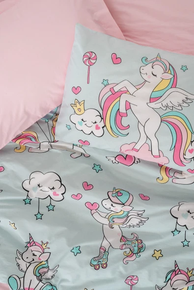 Cotton Box Junior Tek Kişilik Nevresim Takımı Twinka Pembe - Resim 2