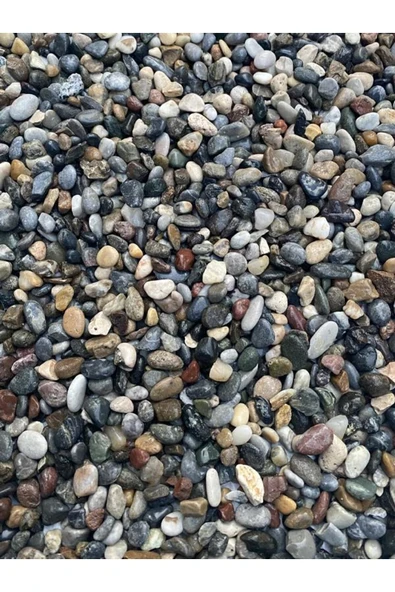 Dere Çakılı Taşı 10 Kg 2-3,5 Cm Dere Çakıl Bahçe Peyzaj Saksı Teraryum Akvaryum Taş 10 kg - 3