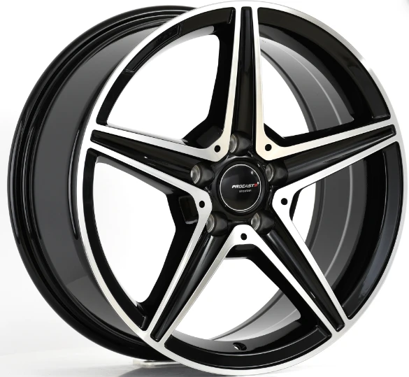PRO-L75261 7.5X17 5X112 ET35 66.56 Black Machined Jant