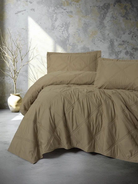 Cotton Box Serra Tek Kişilik Yatak Örtüsü Tila Bej ürün görseli 1