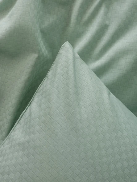 Cotton Box Plaid Ranforce Çift Kişilik Nevresim Takımı Plaid Adaçayı - Resim 2