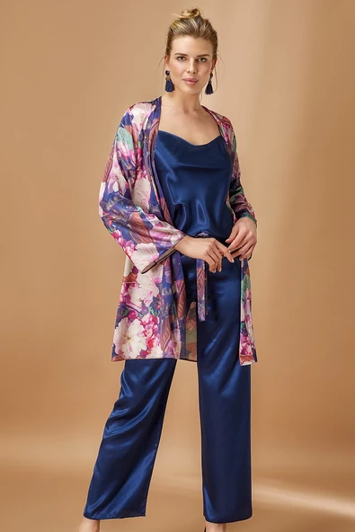 Nurteks 5951 Battal Sabahlıklı Pijama Takım - 1