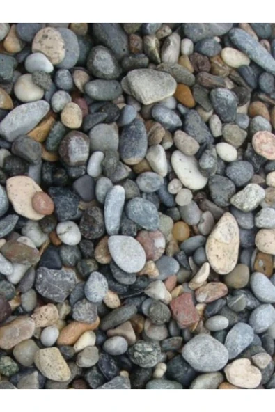 Canbay Doğal Ürünler Karışık Doğal Çakıl Taşı 1-1,5-2 Cm İriliğinde Akvaryum Teraryum Saksı Süslemeleri İçin 2,5 Kg - 1
