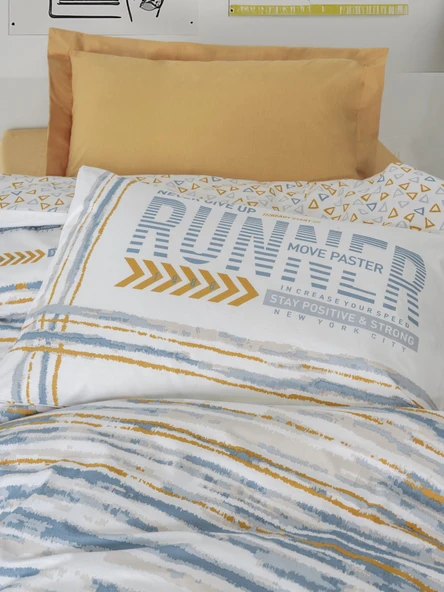 Cotton Box Genç Odası Tek Kişilik Nevresim Takımı Dashon Sarı - Resim 2