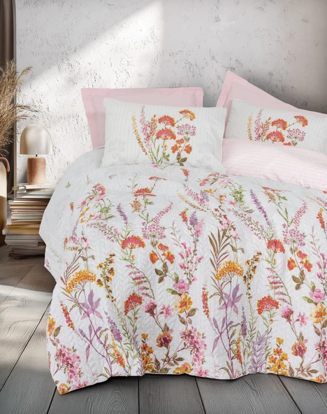 Cotton Box Çift Kişilik Complete Set Lilura Pembe ürün görseli 1