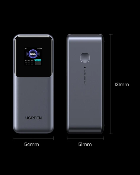 UGREEN Nexode 20.000 mAh 130W LED Ekranlı Powerbank, 35524B - 5
