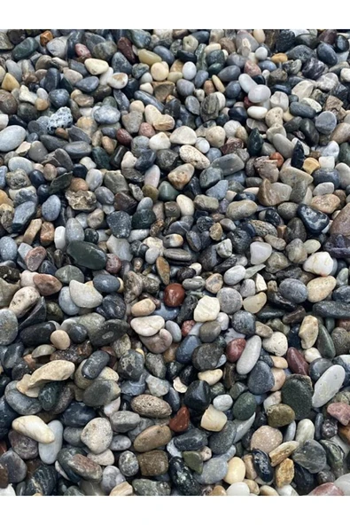 Dere Çakılı Taşı 10 Kg 2-3,5 Cm Dere Çakıl Bahçe Peyzaj Saksı Teraryum Akvaryum Taş 10 kg - 2